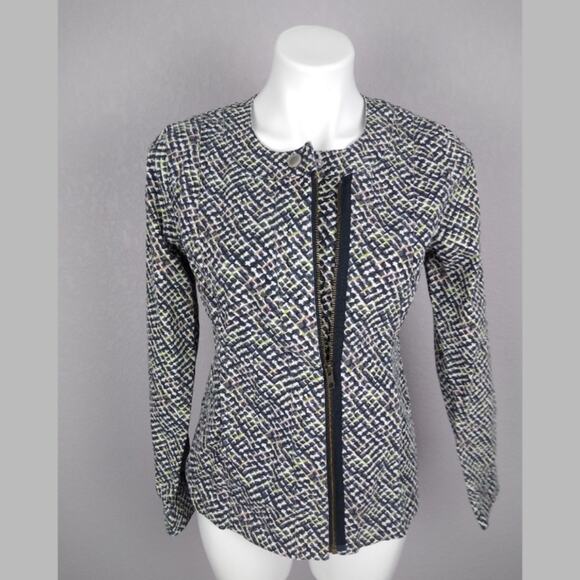 CAbi Cliffside Asymmetric Zip Moto Jacket #5099 S - Picture 14 of 15